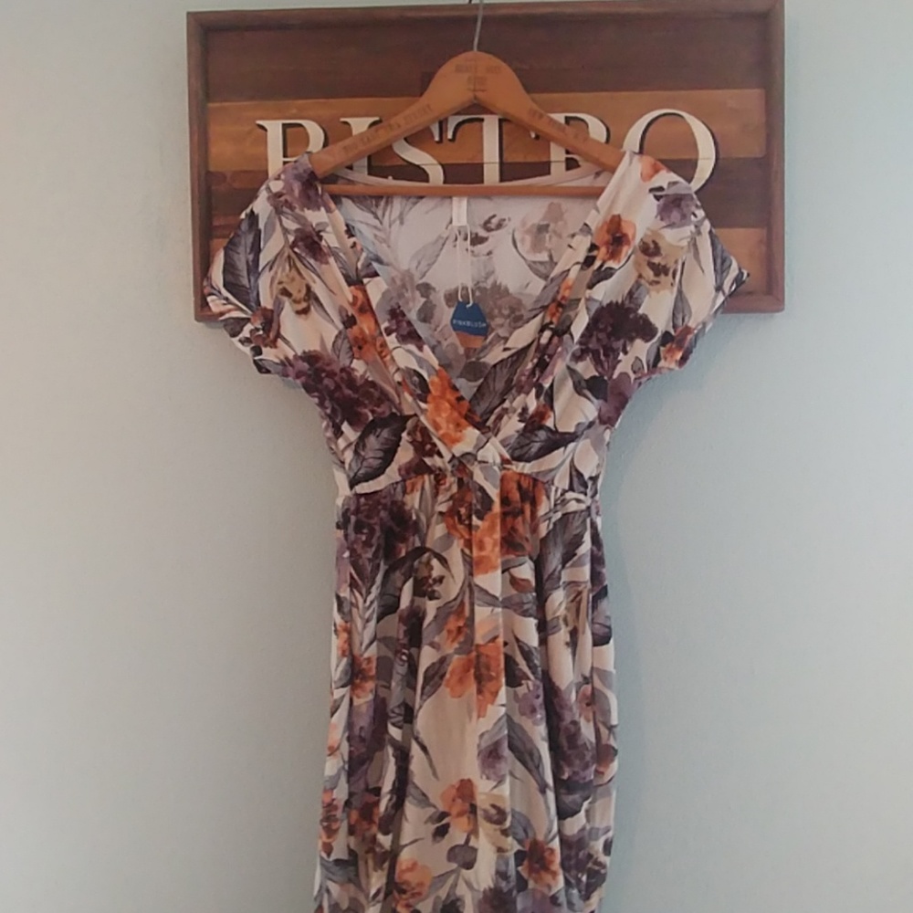 Pink Blush NWT Brushed Dress M cap sleeves